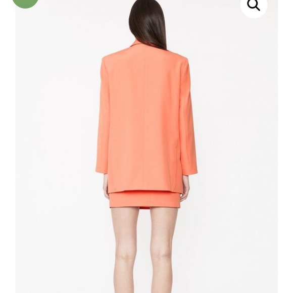 NWT Bardot SET Orange Fizz Oversized Blazer & Athena Mini Skirt Set M & S - Picture 3 of 12